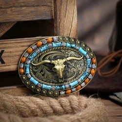 Western Belt Buckle Initial Vintage-Cowboy Rodeo Silver Large Belt Buckle for Men Women