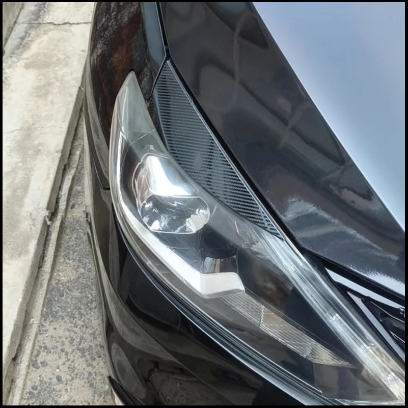 

Car styling For Nissan Sentra 2016-2019 Headlight Eyelid Eyebrow Decorate Cover Sticker Trim Auto Parts Accessories