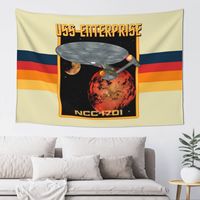 USS Enterprise NCC-1701 Tapestry Aesthetics For Room Decorative Wall Murals Wallpaper Tapestry