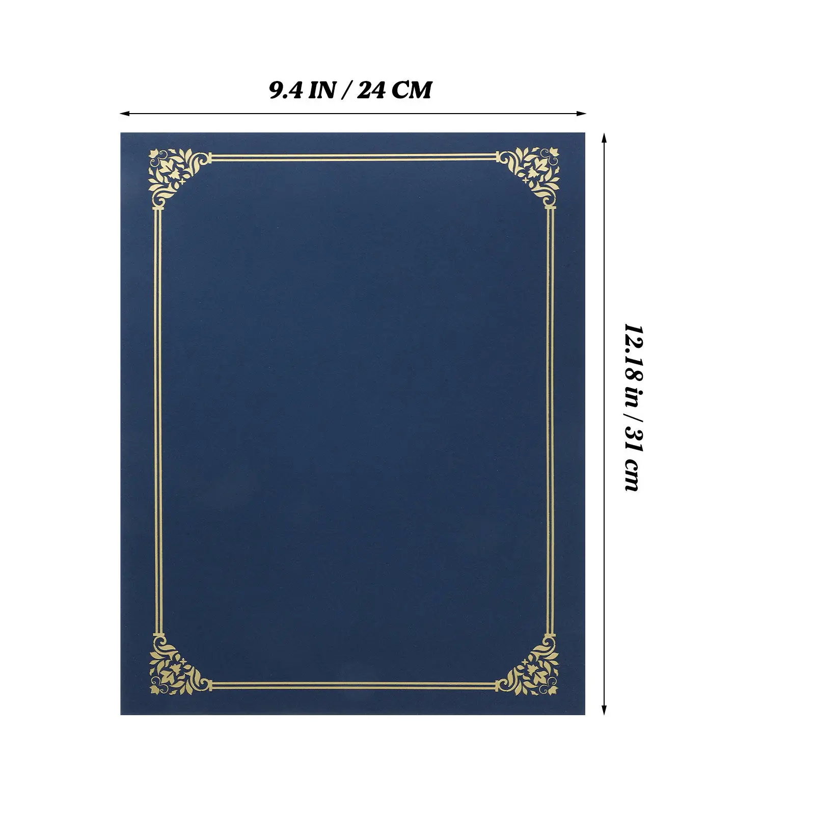 10Pcs Certificate Cover Elegant Simple Design Paper Award Cover for Diplomas Certificates Business Achievements Document Storage