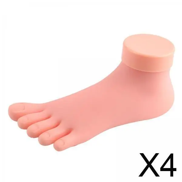 

Practice Artificial Foot Model Reusable Soft Plastic for Nail Art Design Training Tool Toenail Accessories Nail Products