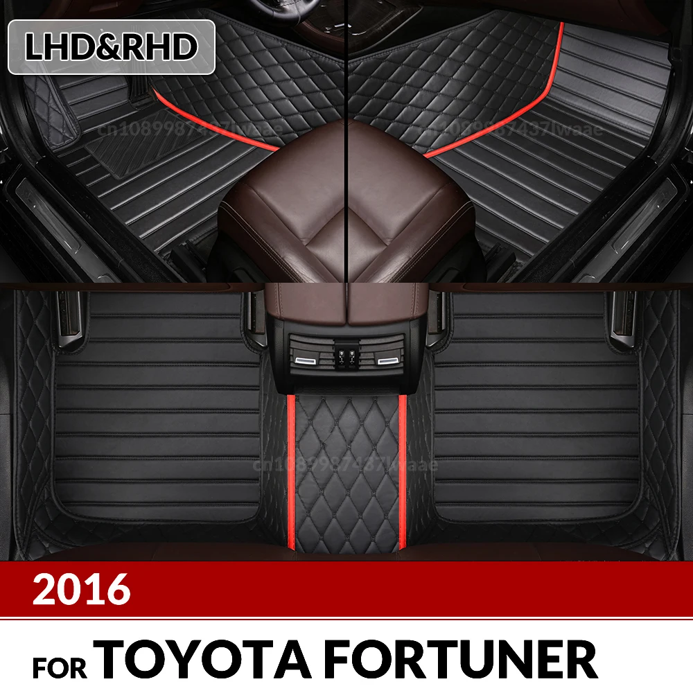 

Автомобильные коврики для Toyota Fortuner 2016, изготовленные на заказ автомобильные подушечки для ног, автомобильные аксессуары для салона