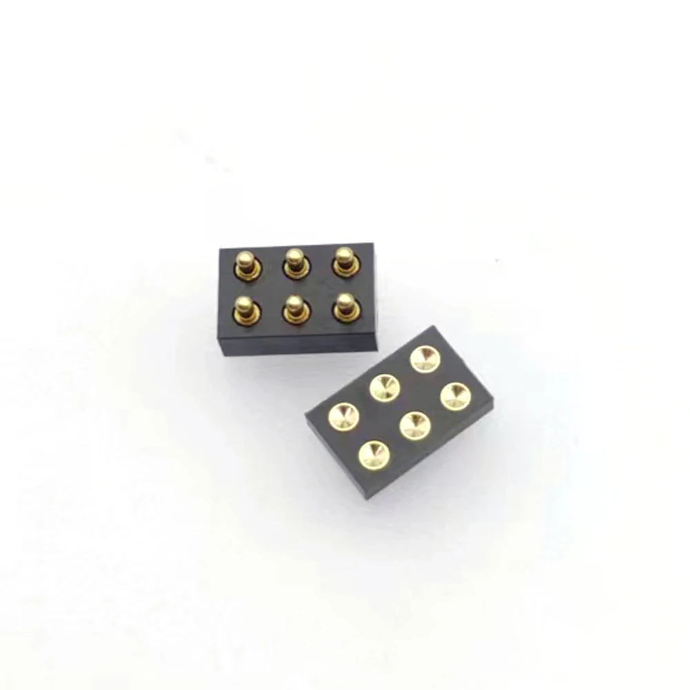 10PCS pogo connector battery spring contact SMD pin pin PCB4 6 test probe gold plated copper power supply