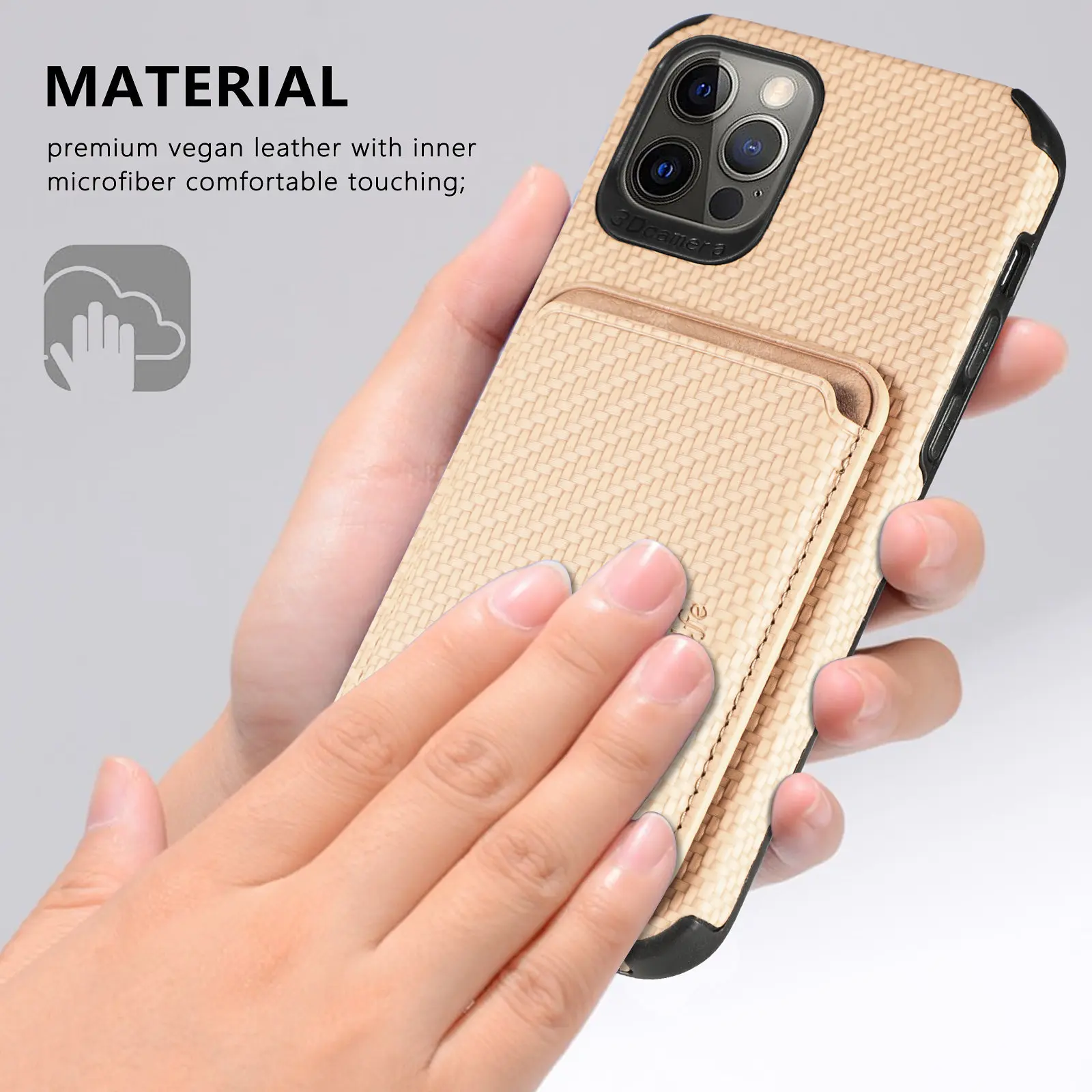 for iPhone 14 13 12 11 Pro Max Mini XS X XR SE 2020 7 8 6 6S Plus Case Magnetic Magsafe Leather Carbon Texture Soft Cover Funda