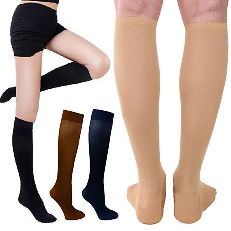 

Unisex Socks Compression Stockings Pressure Varicose Vein Stocking Knee High Leg Support Stretch Pressure Circulation Cool Socks