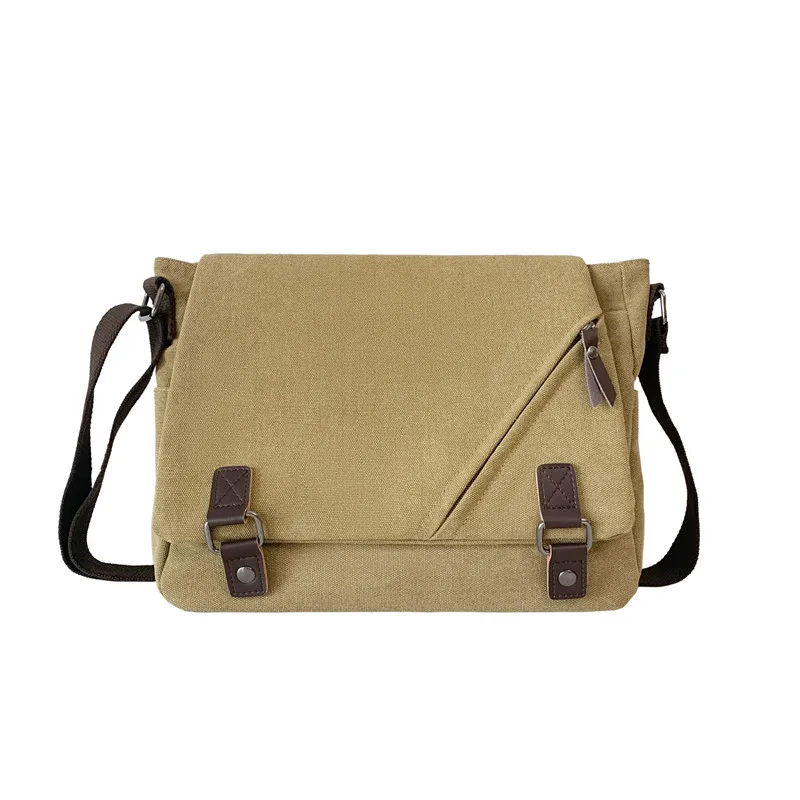 Men Briefcase Crossbody Shoulder Bags Large Male Messenger Bags Boy Canvas Bags for Travel Business Books School Casual Black