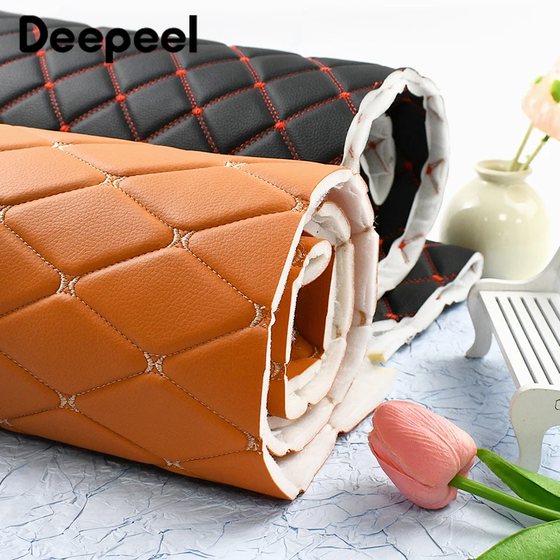 

45*160cm PVC Synthetic Leather Fabric Car Floor Mat Seat Leather Cloth Automotive Interior Decor Faux Fabrics Sewing Accessories