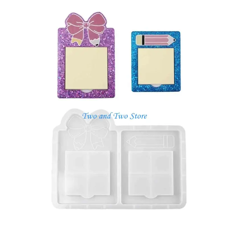

HX6F Epoxy Resin Molds Sticky Note Frame Moulds Crafting Mold Silicone Texture