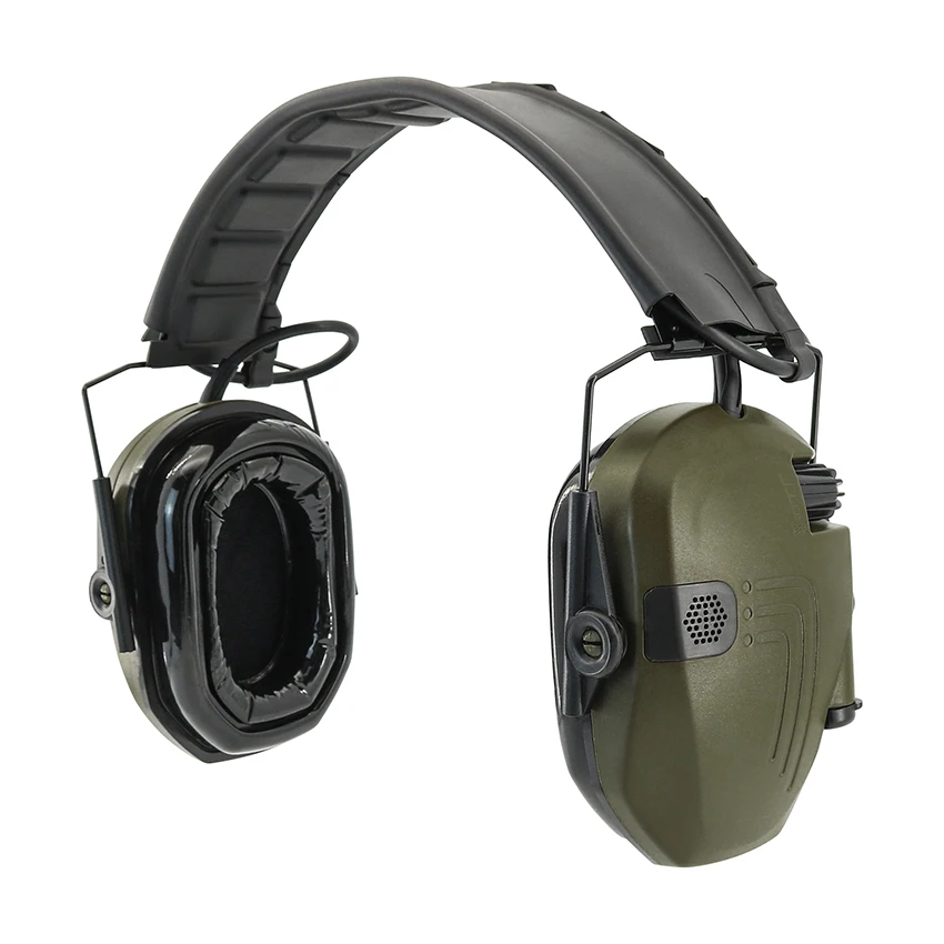 protecao auditiva earmuffs eletronicos reducao de ruido fone de ouvido tatico com gel earpad airsoft shooting nrr 23db 01