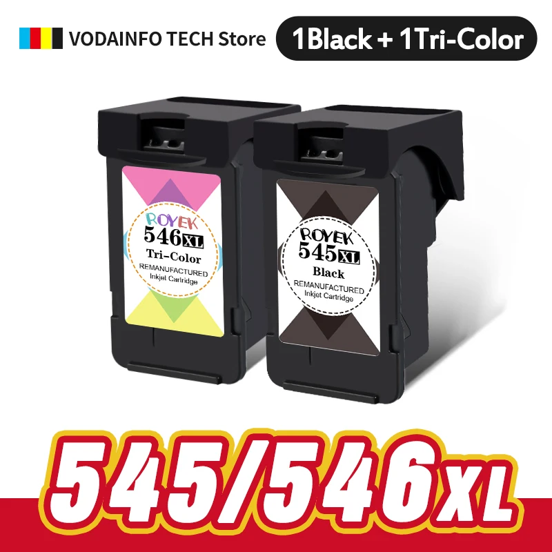 545XL 546 Ink Cartridge Replacement For Canon 545 PG545 Compatible IP2850 MX495 MG2950 MG2550 MG2500 MG3050 Printer PG CL