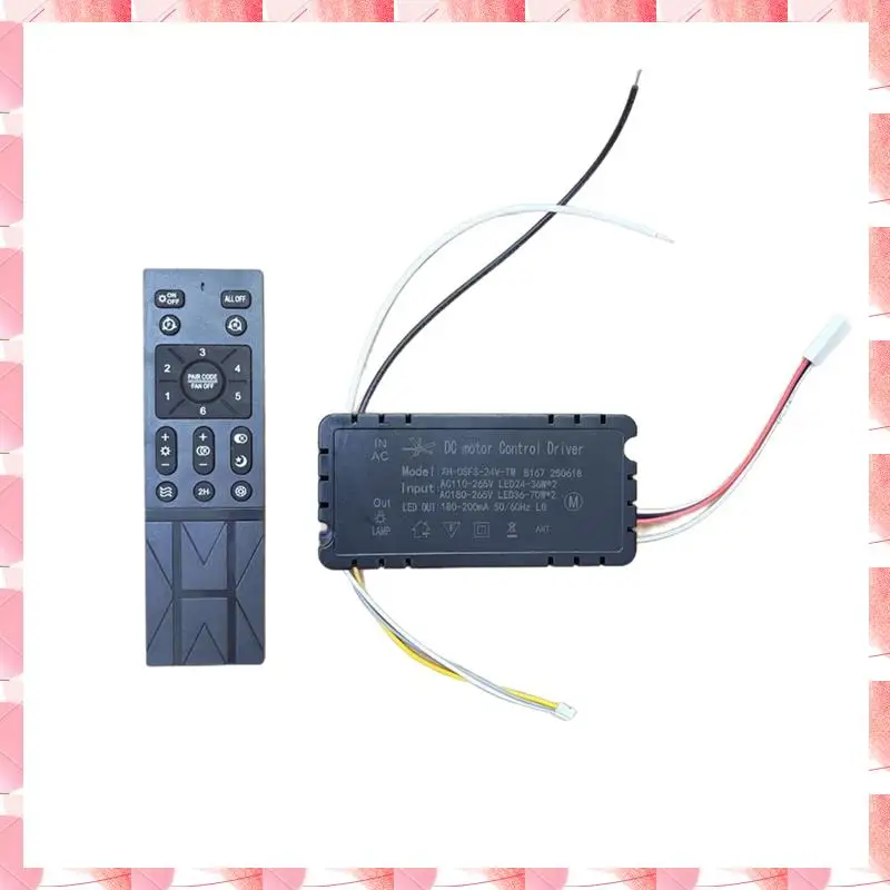 JAJA 6-Speed Fan Setting Remote Control For Home Automation AC Voltage Compatible Variable Speed Frequency Regulation