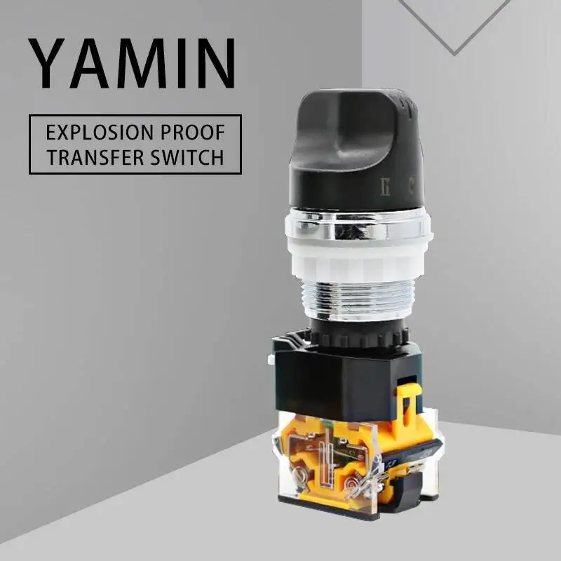 

EX Rotary Switch Changeover Control Button Explosion-proof Metal Knob Selector Transformation Terminal Screw 2P/3P 10A