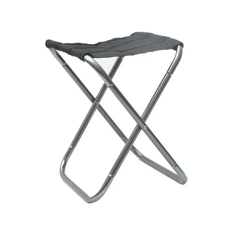 Outdoor Camping Chair Golden Aluminum Alloy Folding Chair With Bag Stool Seat Fishing Camping