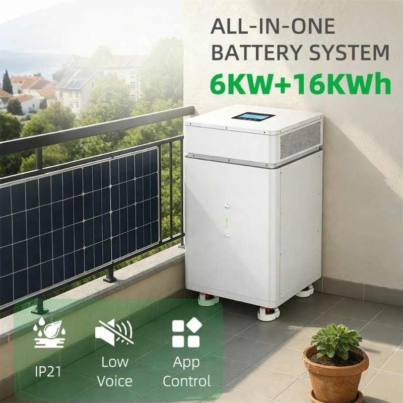 All in One 6kW 16kWh Stackable Single Phase Two Level Inverter With 16kWh Battery for Home Solar Energy Storage System