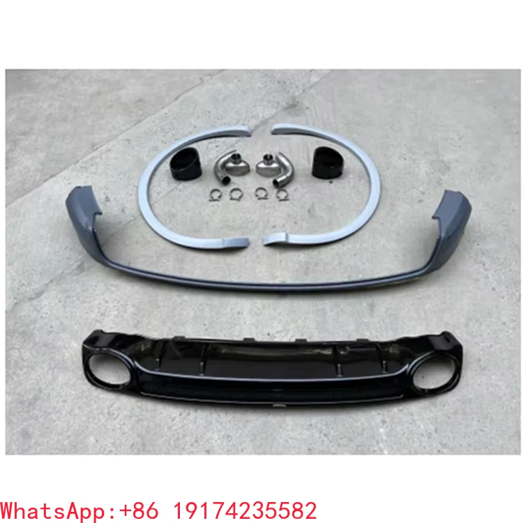For Car Accessories Rear Body Kits Bumper With Diffuser Wheel Arch For 2019-2021 Normal Style Q5 SQ5 Upgrade To RSQ5