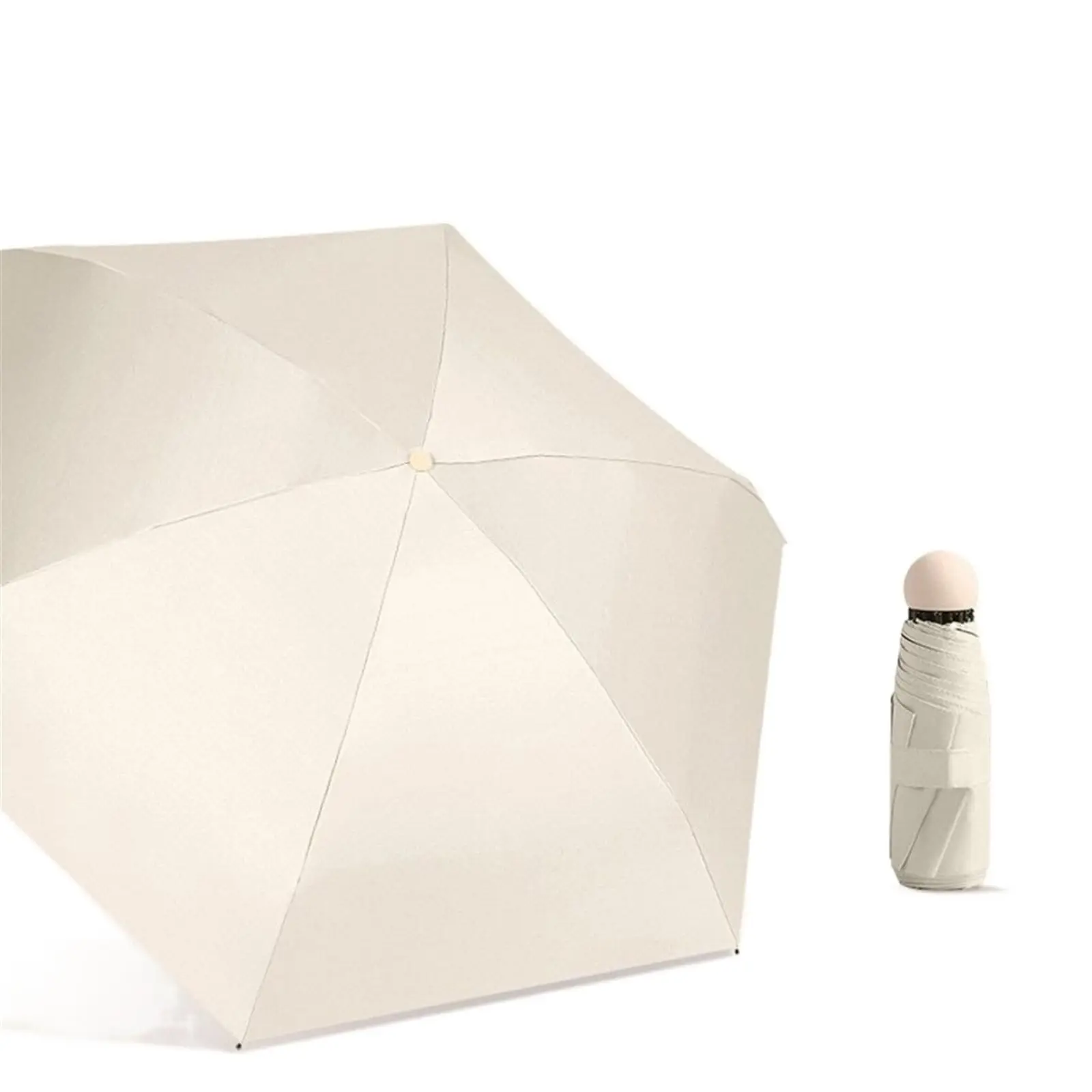 Dualuse Capsule Umbrella Portable Mini Rainproof Wind-resistant Sun Protection for Sunny And Rainy Days Outdoor Traveling
