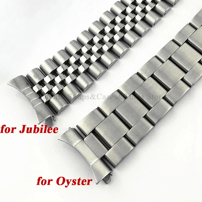 Curved End Link 20mm 22mm for Seiko SKX009 SKX007 SKX173/175 for Jubilee for Oyster Band Connector Stainless Steel Adapter 2pcs