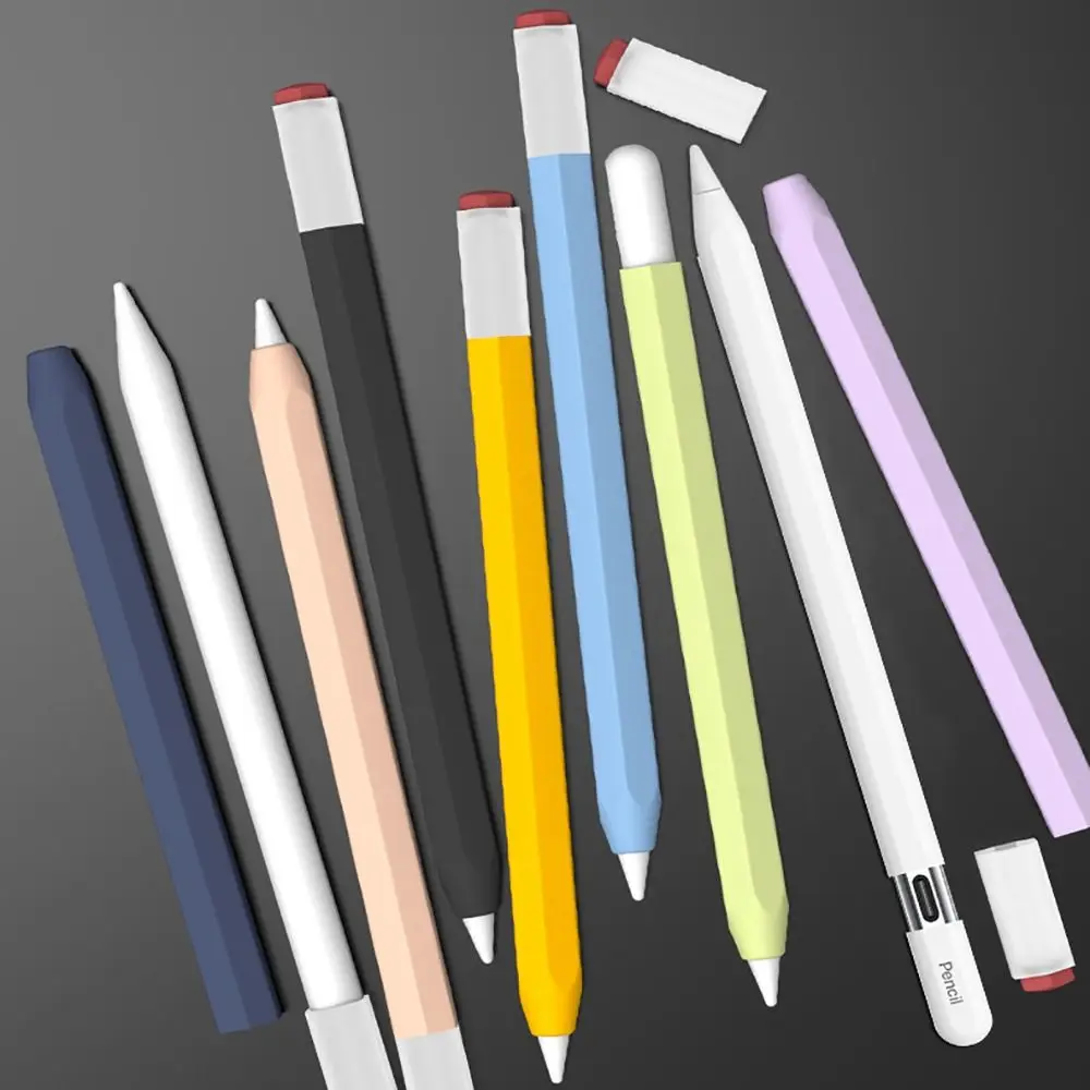 

Liquid Silicone Tablet Pencil Case Not Affect Charge 2nd Gen Touch Screen Pen Cover Anti Slip Ergonomic for Apple Pencil 2/Pro