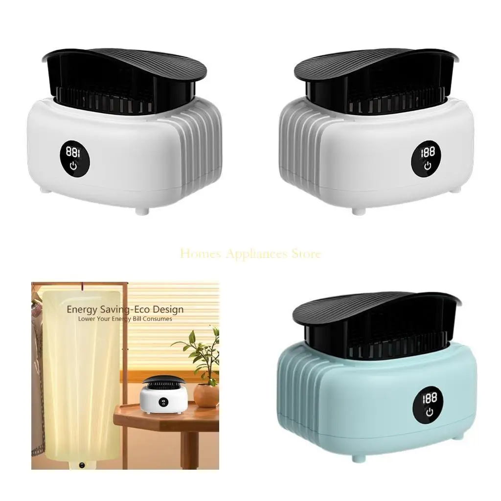 

D0AB 220V Portable Clothes Dryer Mini Dryer for Travel Home Apartment Laundry Small Foldable Electric Drying Machine