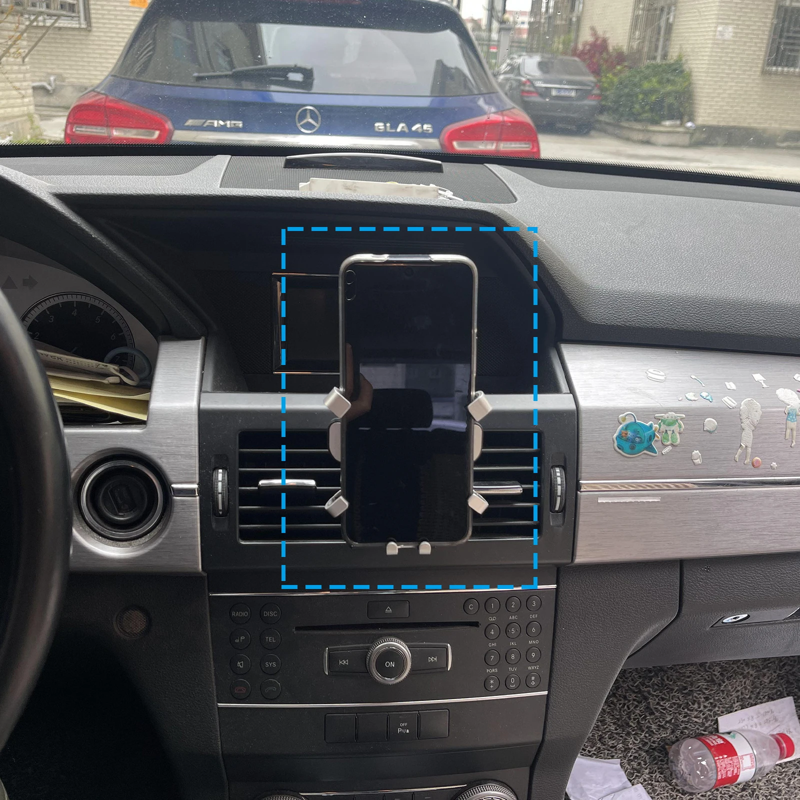 حامل هاتف السيارة المحمول لمرسيدس بنز GLK W204 X204 2008 2009 2010 2012 الملاحة حامل اكسسوارات السيارات لتحديد المواقع قوس