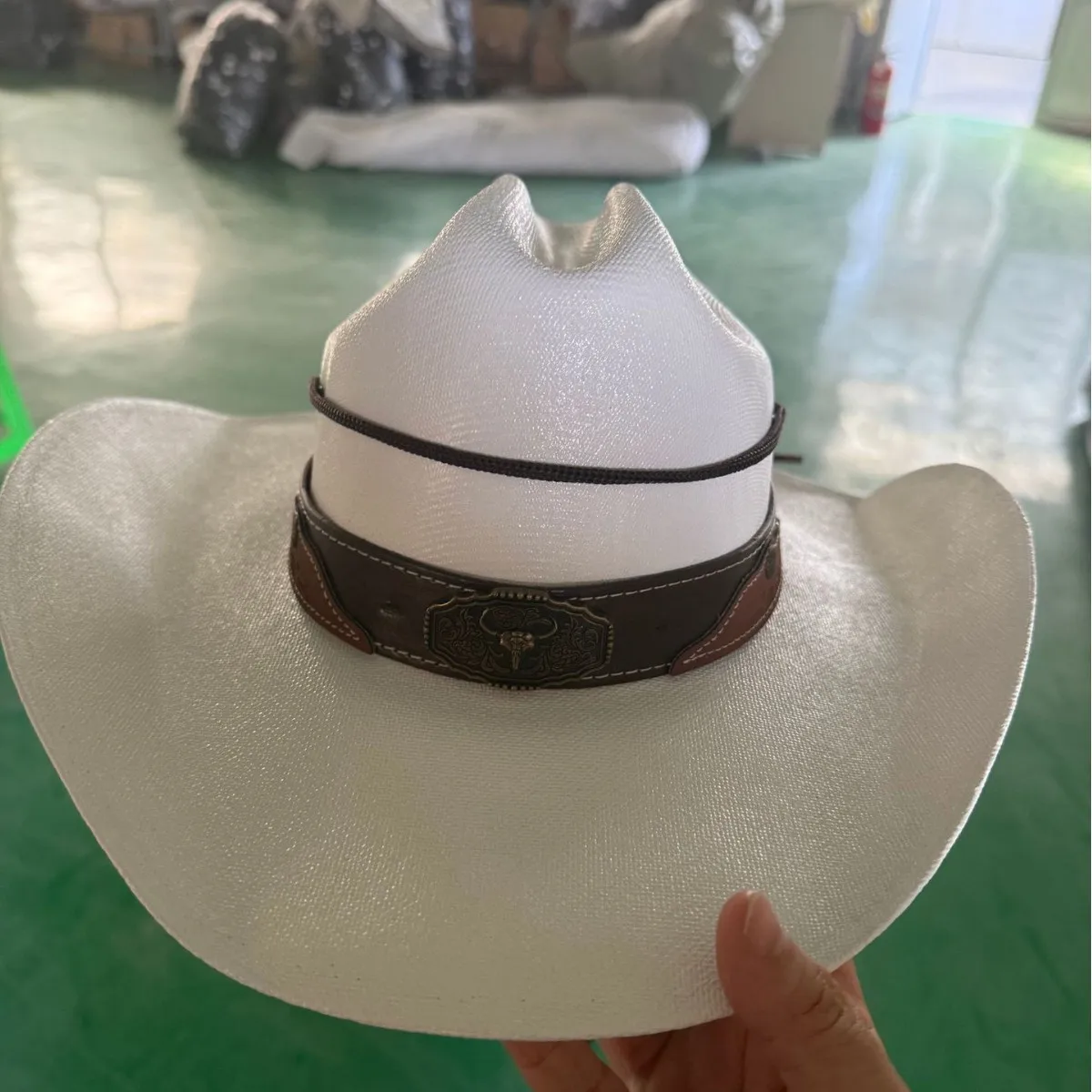 Hard Western Straw Cowboy Hat for Men Women, Wide Brim Fedora, Sun Cap for Amazon eBay Wish AliExpress