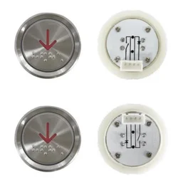 5PCS For Hitachi Elevator Push Button MTD310 MTD331 MTD330 Diameter 37mmDC24V Stainless Steel with Braille/without Braille