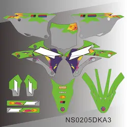 Full Graphics Decals Stickers Motorcycle Background For KAWASAKI KX 85 KX 100 2014 2015 2016 2017 2018 2019 2020 NS0205DKA