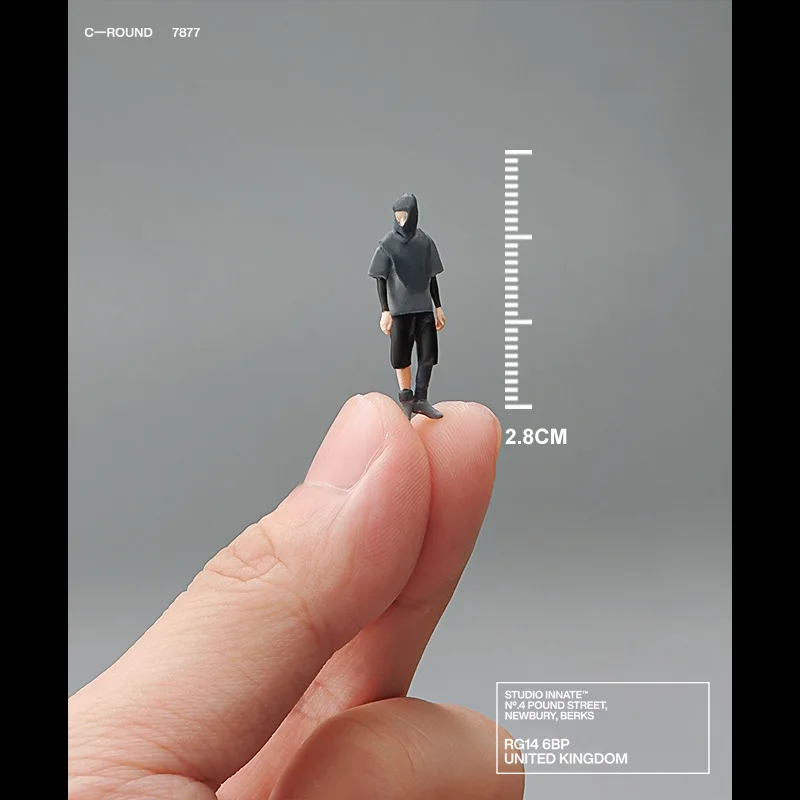 1:64 アニメ黒人男性フィギュアミニ人形モデルミニチュア写真撮影の小道具シーンモデル DIY 砂テーブル造園装飾品ギフト