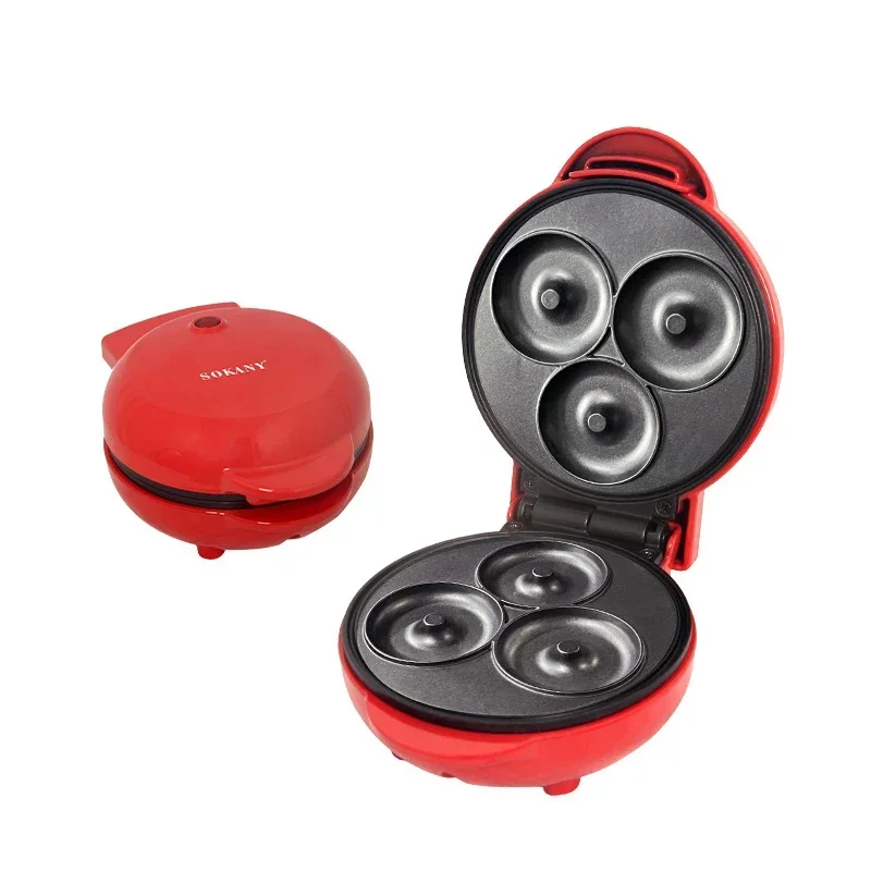 

L # Donut Maker Machine Electric Frying Pan Biscuit Hot Cake Maker Kitchen Appliances Non-stick Multicook Bakeware For Baking