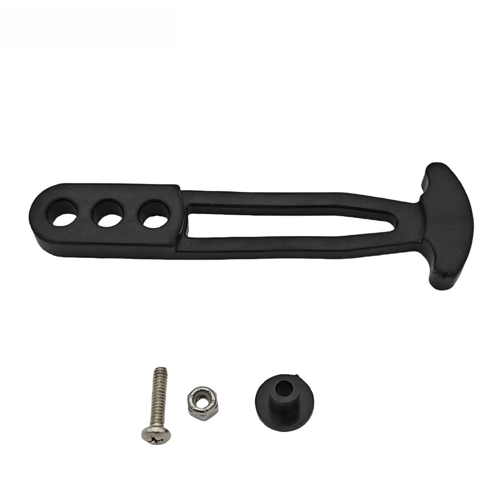 Boat Trailer Tie Down 152*46mm Bungee Cord Band Stainless Steel Hook Anti-slip Rubber Grip Rust-proof Material