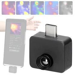 TIOP02 Mobile Phone Thermal Imager -20℃-1000℃ Portable Thermal Imaging Camera 32 * 32 Resolution Type-C Interface APP Control