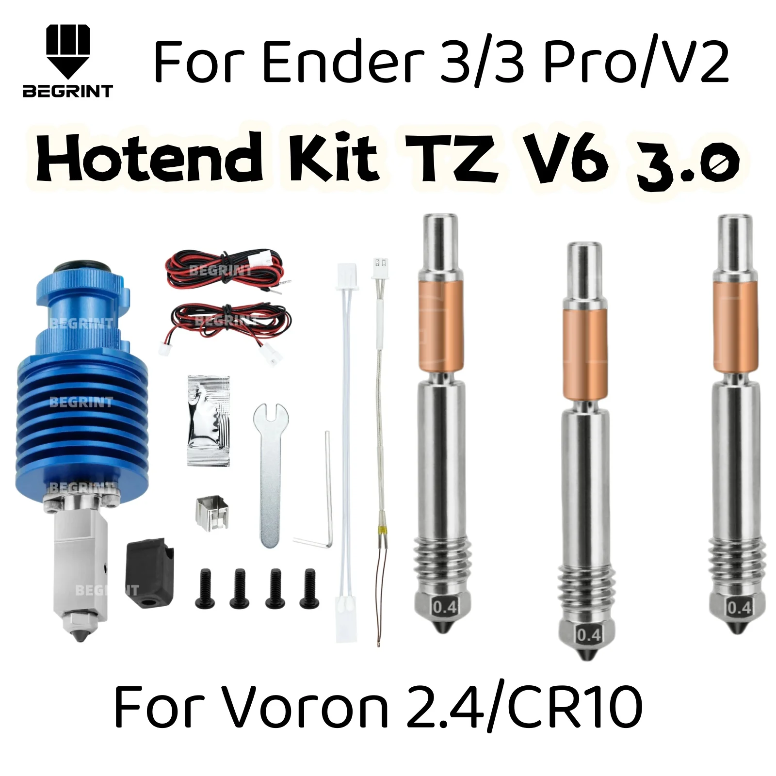 

For Ender 3 V2 PRO, CR10 and Voron 2.4 V6 3.0 High Speed Hotend Kit Precision J-head Extruder Replacement Parts For Ender 3 V6