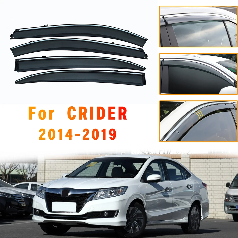 Window Weather Shield For Honda CRIDER 2014 2015 2016 2017 2018 2019 ABS Sun Rain Visor Deflector Guard Car Styling Accessories