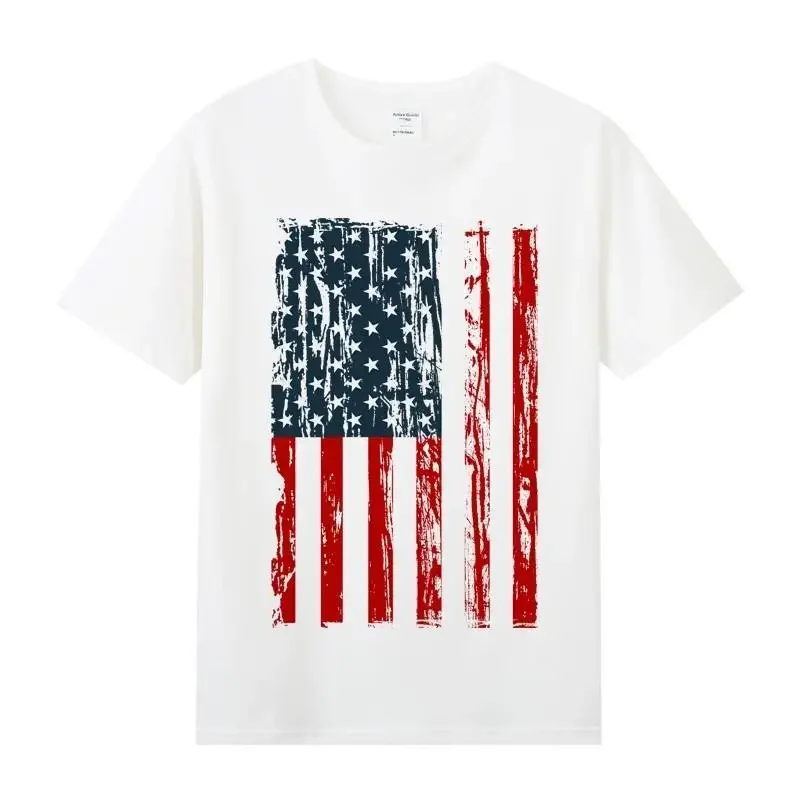 

2025 Cotton Round Neck T-shirt Men's Clothes Union Jack English Flag Wind