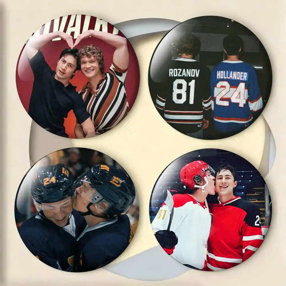 

H-Heated Rivalry TV Series Badges 25 32 44 58 75 mm Round Fans Collect Friends Gifts Brooch Souvenir