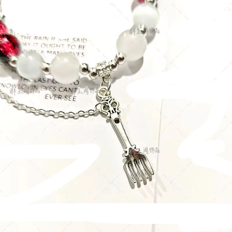 Genshin Impact Escoffier Bracciale Cosplay Perline unisex Catena Braccialetti Escoffier Gioielli Accessori in lega di zinco Regali