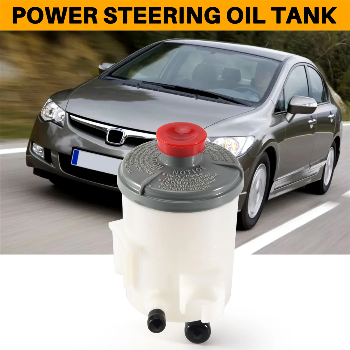 53701-S9A-003 Power Steering Pump Oil Tank Fluid Reservoir Oil Tank Bottle for Honda CR-V 2002-2006 Crv