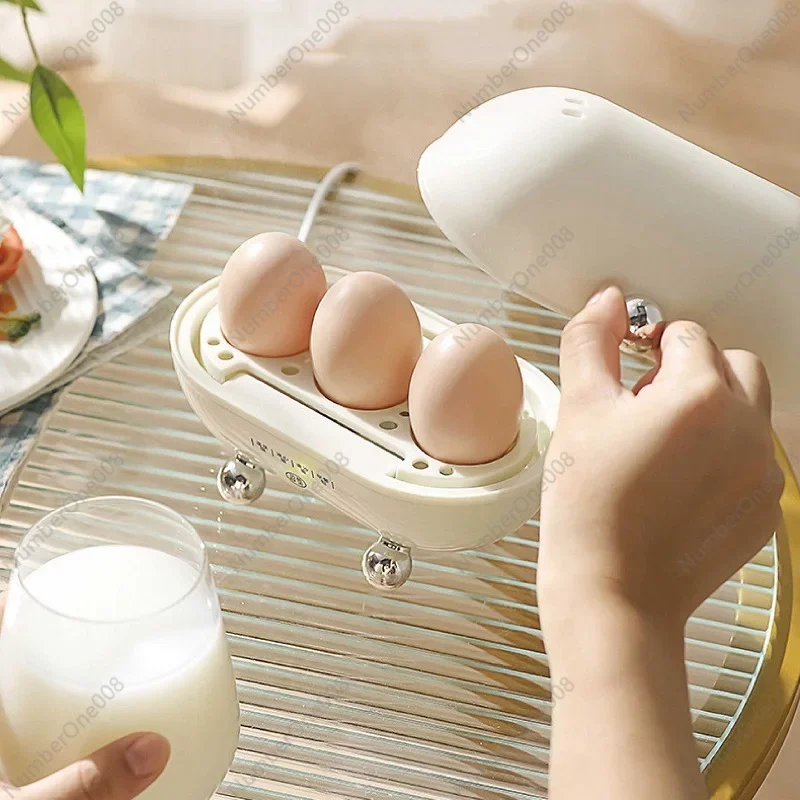 

120W Smart Egg Cooker Student Dormitory Mini Rapid Breakfast Machine Multifunction Automatic Power Off Electric Steamer