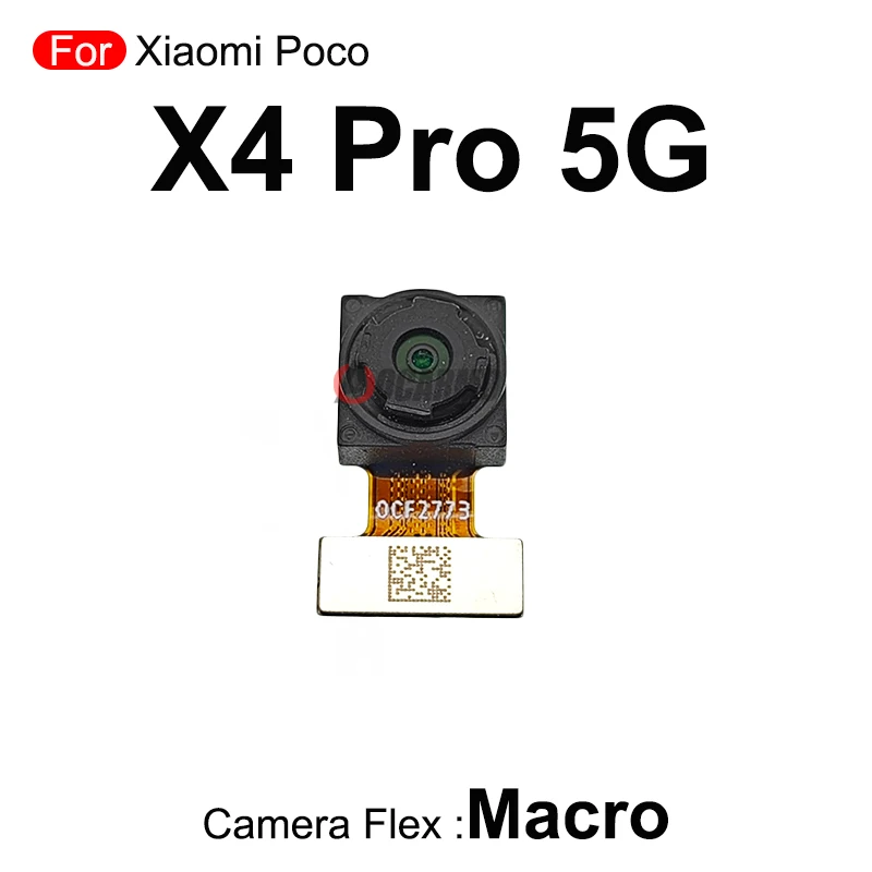 For Xiaomi Poco X4 Pro 5G Front And UltraWide Macro Rear Main 108MP Back Camera Module Replacement Part