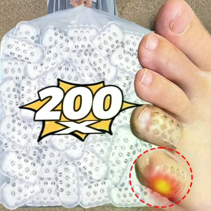 

1/200Pcs Silicone Toe Protectors Anti-Friction Breathable Toe Protector Blisters Soft Little Toe Finger Tube Protector Foot Care
