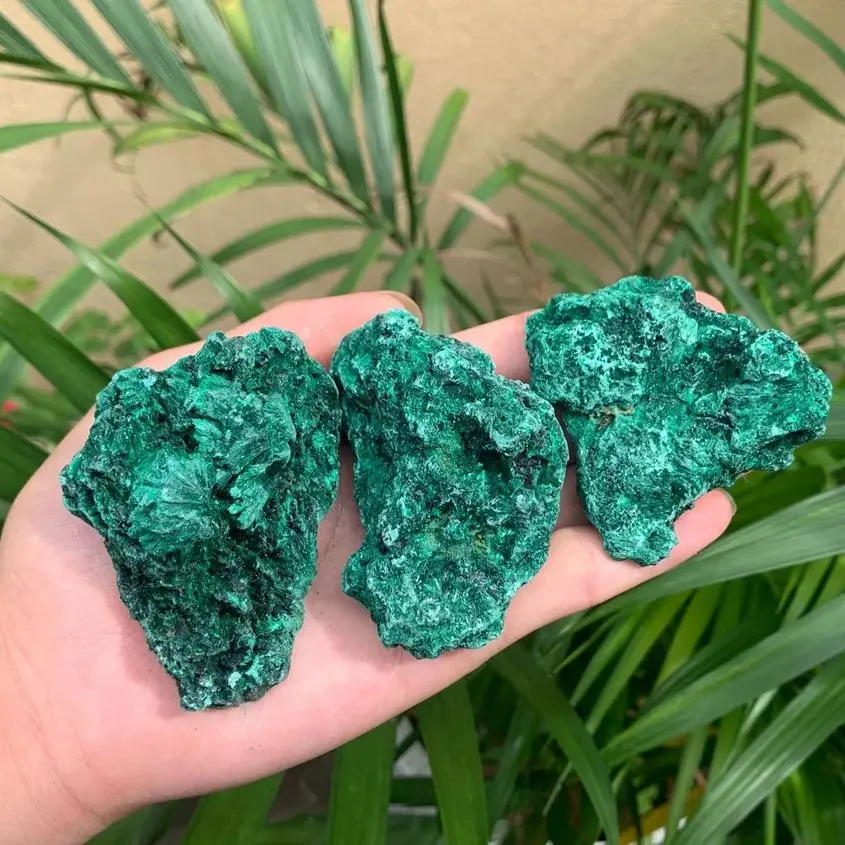 

Natural Crystal Rough Malachite Raw Stone Clastic Rock Cube Collectible Minerals Specimen for Decoracion