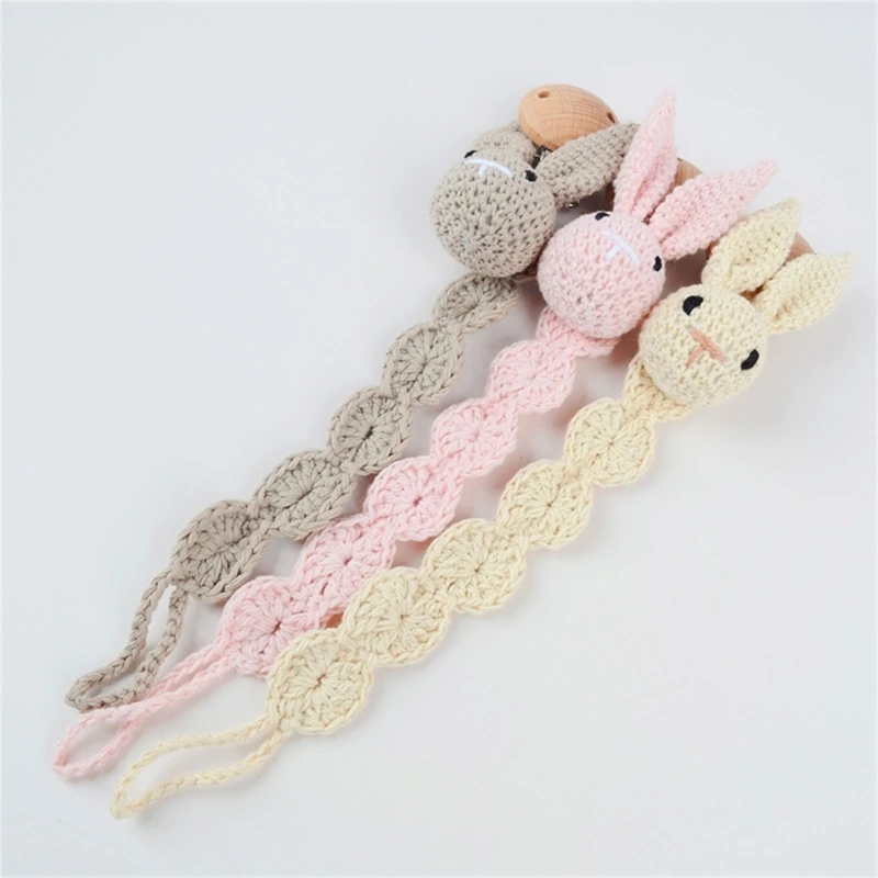 Baby Pacifier Clip Girl- & Boy Unisex Pacifier Clips for Boys Girls Bunny Toy Dropshipping