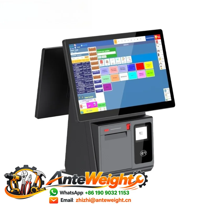 Scangle K5 15.6 Inch POS Terminal Cash Register Support  Dual Large Screen and Windows/Android OS with 80 mm Thermal Printer