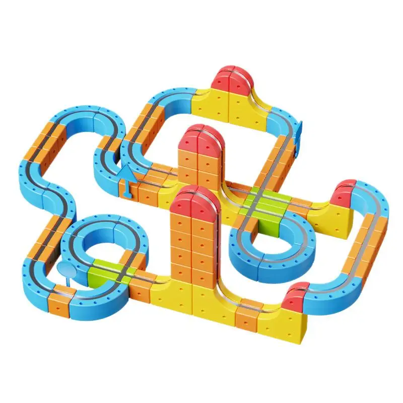 

DIY Cars Tracks Building Kits Electric Train Toy Track for Kids Kids Room Playhouse