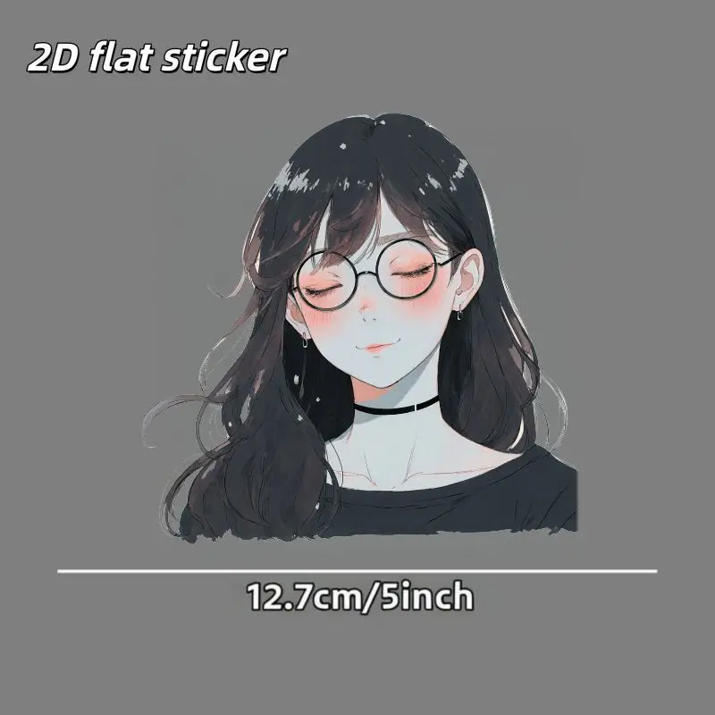 Anime Character Car Sticker Waterproof Durable Vinyl Decal Fade Resistant Easy Apply for Window Body Smooth Surface