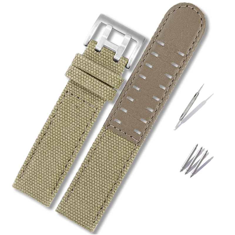 For Hamilton Nylon strap Kaki Field H705751 Watch band H682010 Double Row Pin Buckle men Sports Watch Chain 20mm 22mm accessory