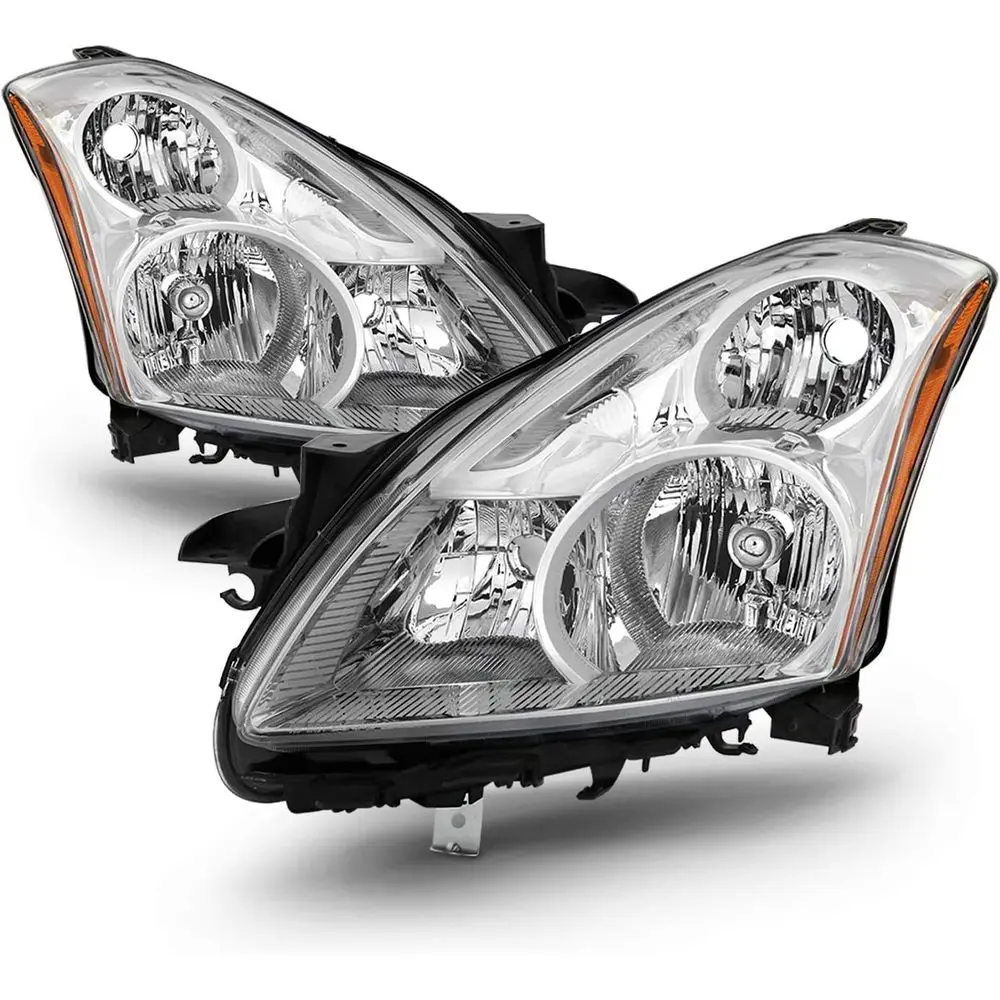 

Подходит для Nissan Altima 4-дверный седан 2010, 2011, 2012 годов выпуска [модели с галогеновыми фарами] Хромированные фары (левая для водителя + правая для пассажира), комплект