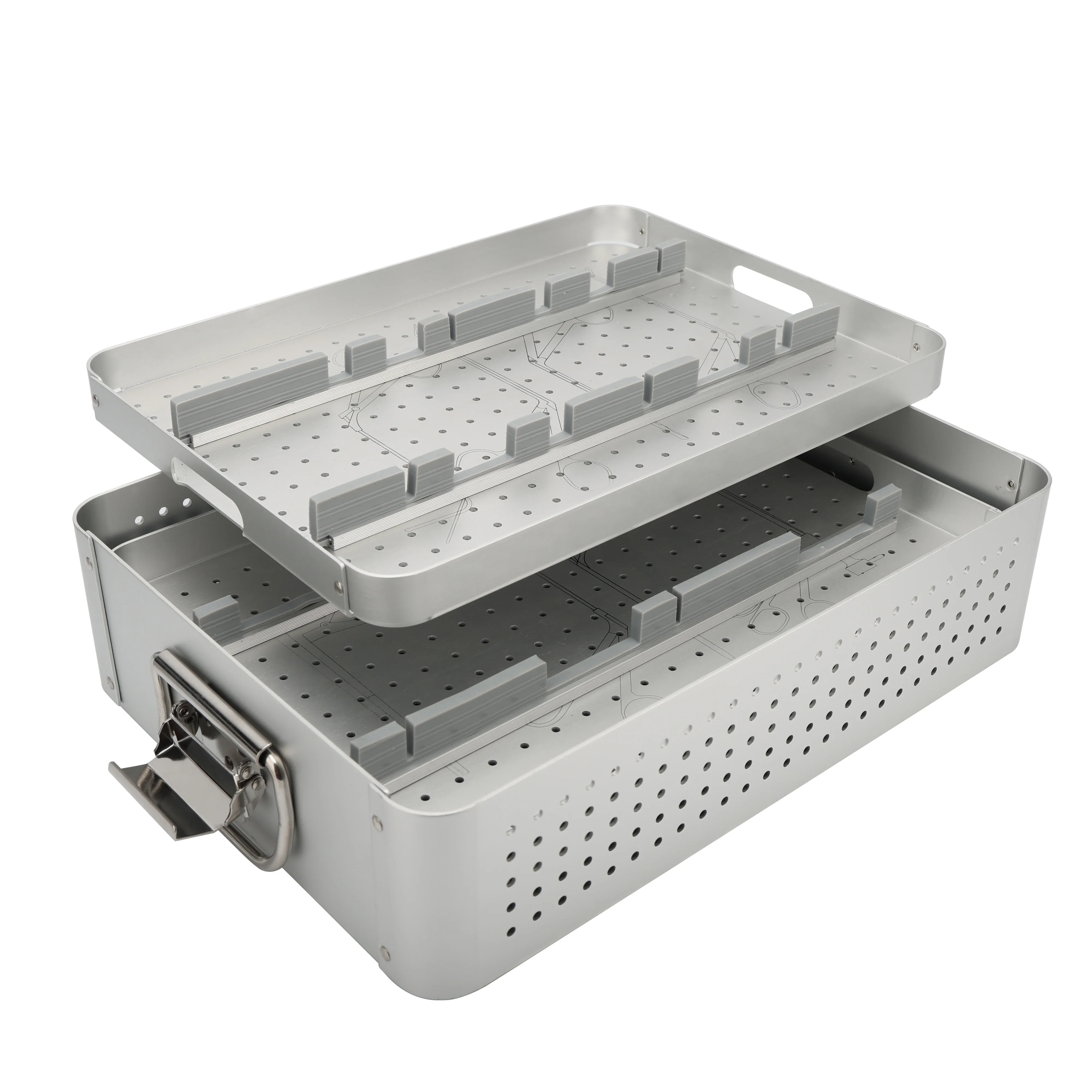 Aluminum alloy sterilization box   Surgical Instruments Arthroscope Sterilization Box medical sterile box