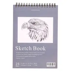 Sketchbooks For Drawing Spiral Wire Bound 25 Sheets Artist Art Student Sketching Drawing Writing Sketchbook Art Supplies