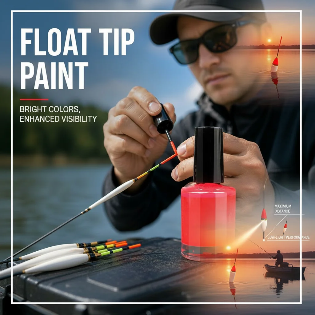 Quality Fishing Equipment - طلاء ذيل عوامة الصيد الفلورسنت لتكبير